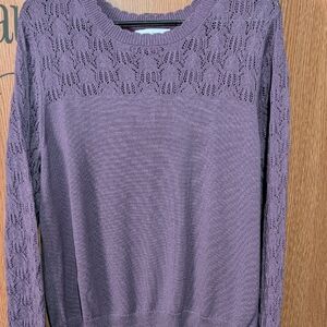 Liz Claiborne Purple Knit Sweater